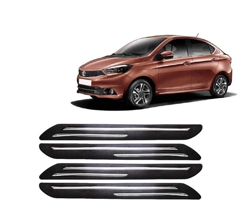 Car Bumper Guard for Tata Tigor - (Chrome Strip)