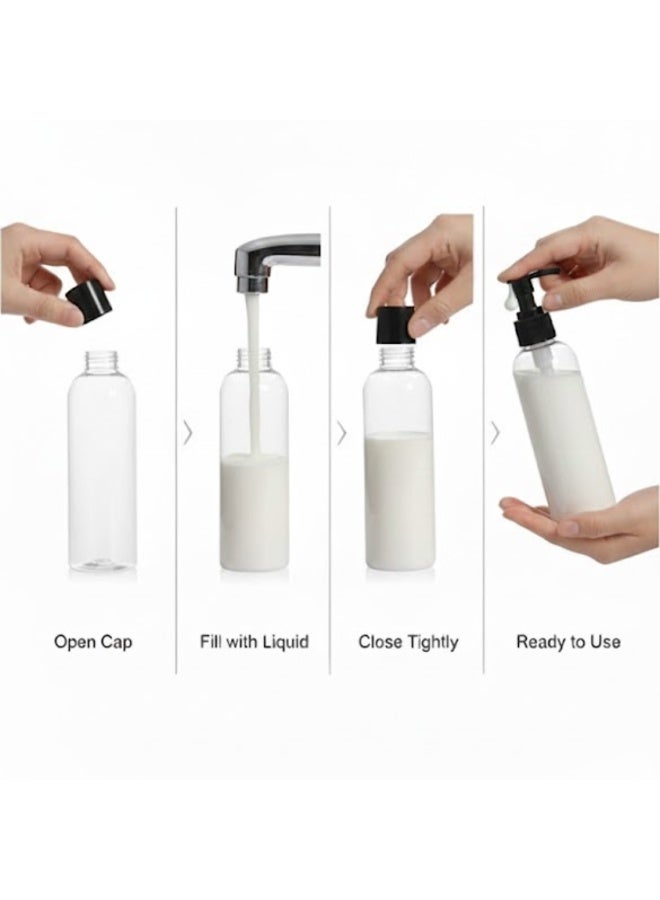 4 Pcs Travel bottle for toiletries, leak-proof refillable squeezable containers for lotion liquid shampoo, BPA free and TSA approved travel accessories - Image 3