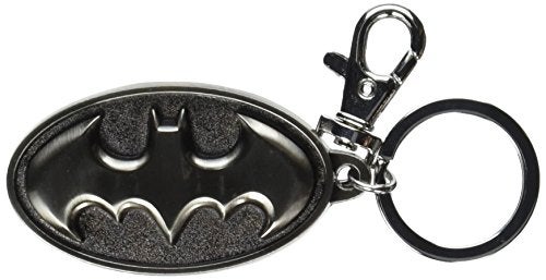 DC Batman Logo Pewter Keyring Silver One Size - Image 1