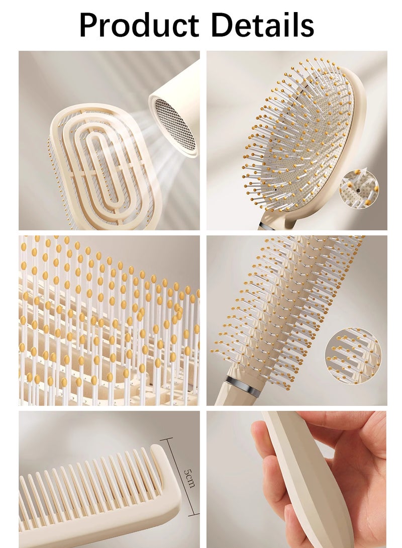 4Pcs Air Cushion Comb Set, Scalp Massage Brush, Anti-Static, Fluffy Portable for Hair Styling, Wet & Dry Use - Image 3