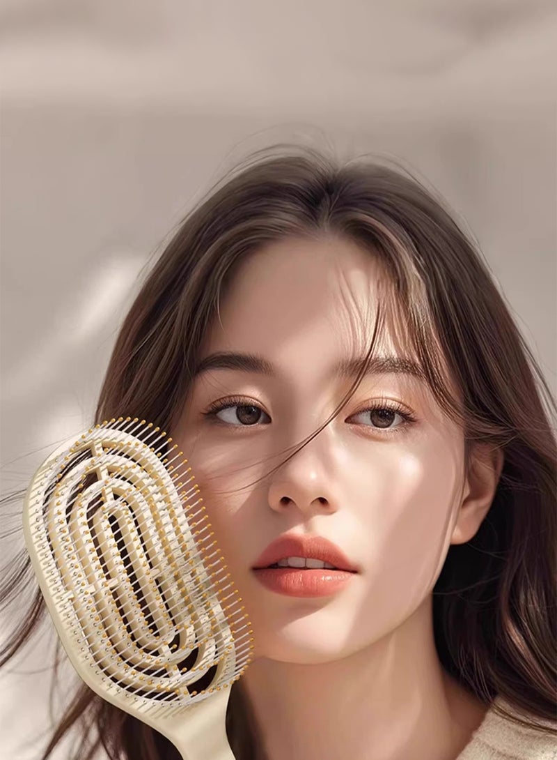 4Pcs Air Cushion Comb Set, Scalp Massage Brush, Anti-Static, Fluffy Portable for Hair Styling, Wet & Dry Use - Image 5