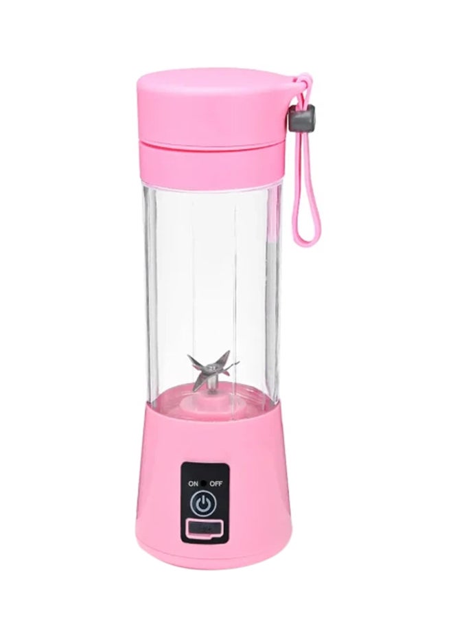 توشيونيكس خلاط وعصارة بتصميم محمول قابل للشحن مزود بعدد 6 شفرات 380 ml 1000 W HM-03 وردي - Image 1