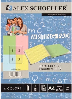 A4 Colored Notepad 80 gr Square 60's