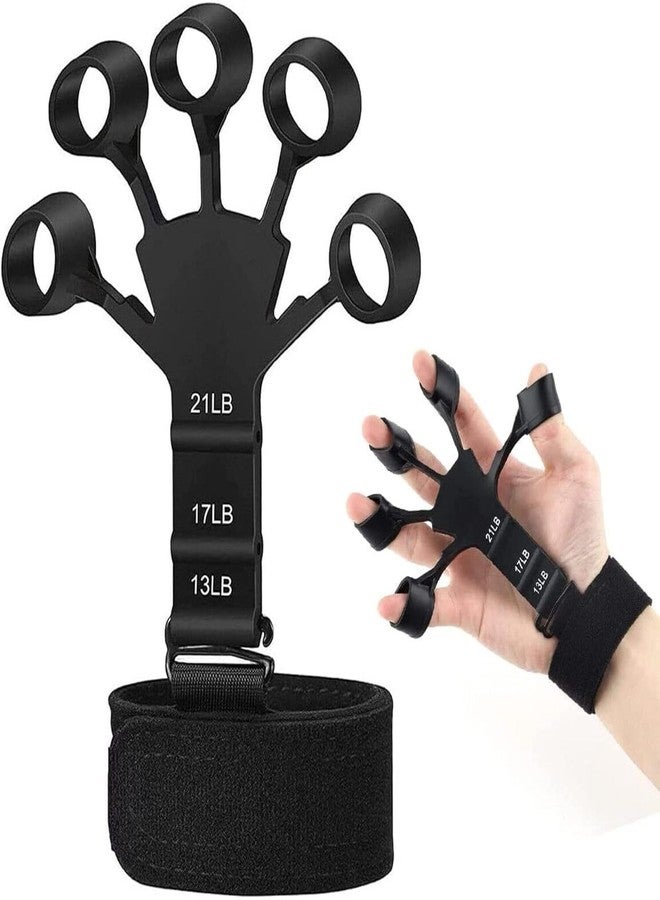 Rhonnium Finger Gripper Strength Trainer Hand Yoga Resistance Band-1 Set - Image 1