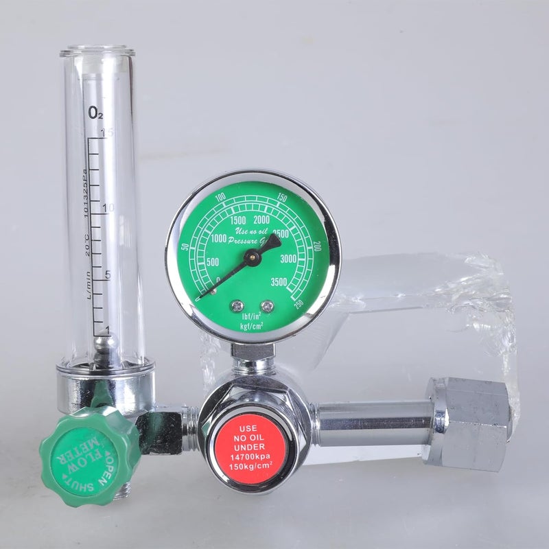 منظم الأكسجين الطبي CGA540 مع زجاجة مرطب ومقياس ضغط - Image 5