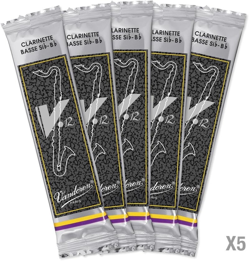 Vandoren قصب كلارينيت باس فاندورين CR6225 V.12 - قوة 2.5، علبة من 5 - Image 4