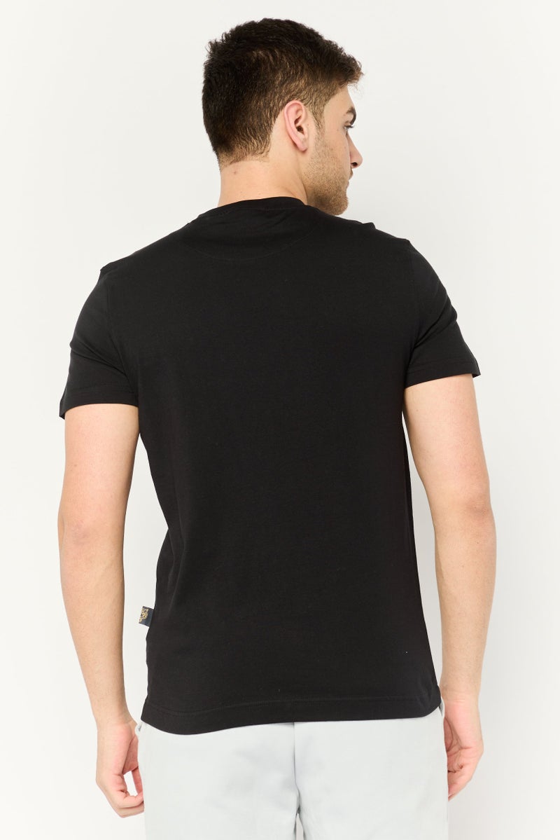 PHILIPP PLEIN Plein Sport Men Sportswear Fit Short Sleeves Outdoor T-Shirt, Black - Image 4