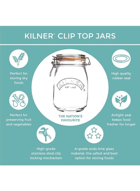 500Ml Round Clip Top Jar