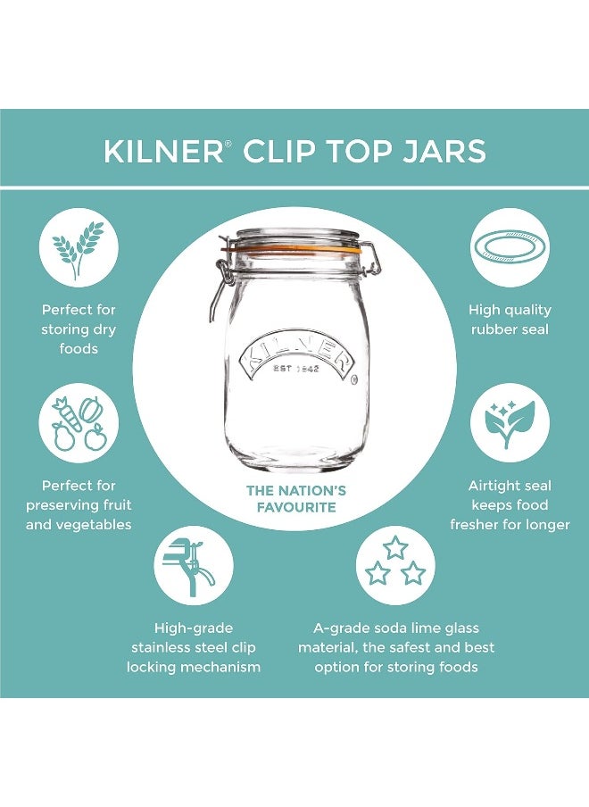 Kilner 500Ml Round Clip Top Jar  - Image 1