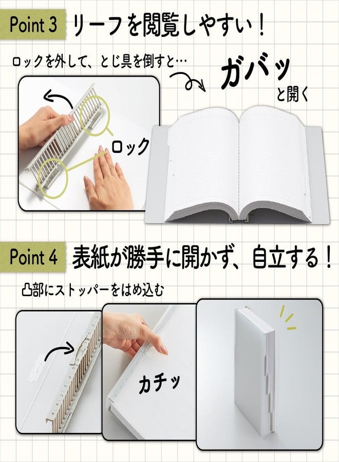 Lihit Lab Ring Note Storage File A5 Black N1860-24 - Image 5