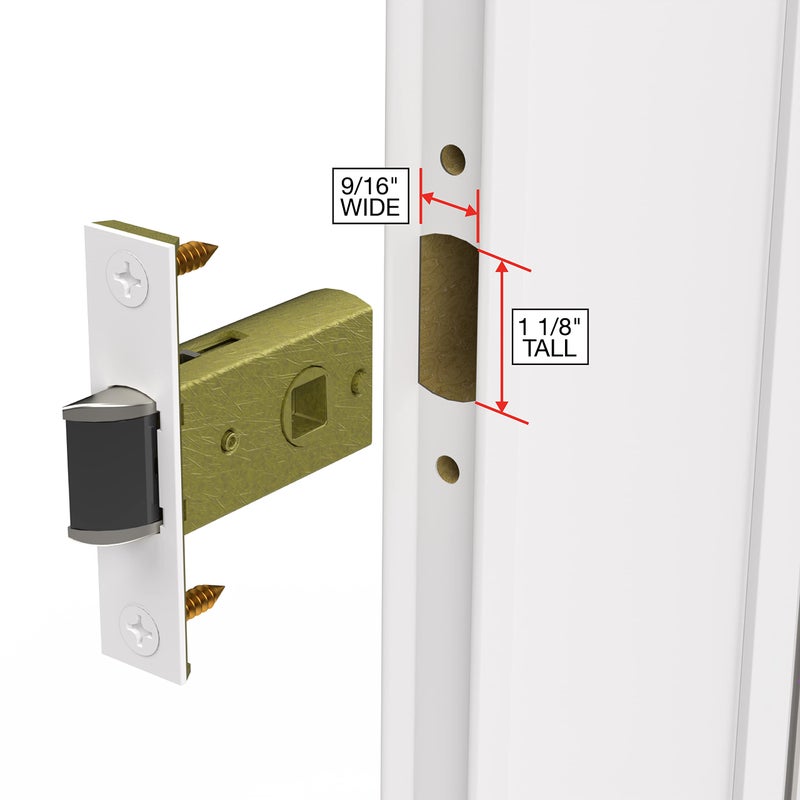 Larson Certified Storm Door M2 Mortise Brass Handle Set, Storm Door Handle Replacement with Keyed Deadbolt - Image 4