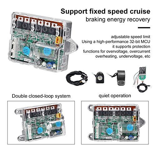 HUIOP Electric Scooter Motherboard Controller BT Digital Display with Accelerator Front and Rear Light Compatible with M365PRO Electric Scooters - Image 3