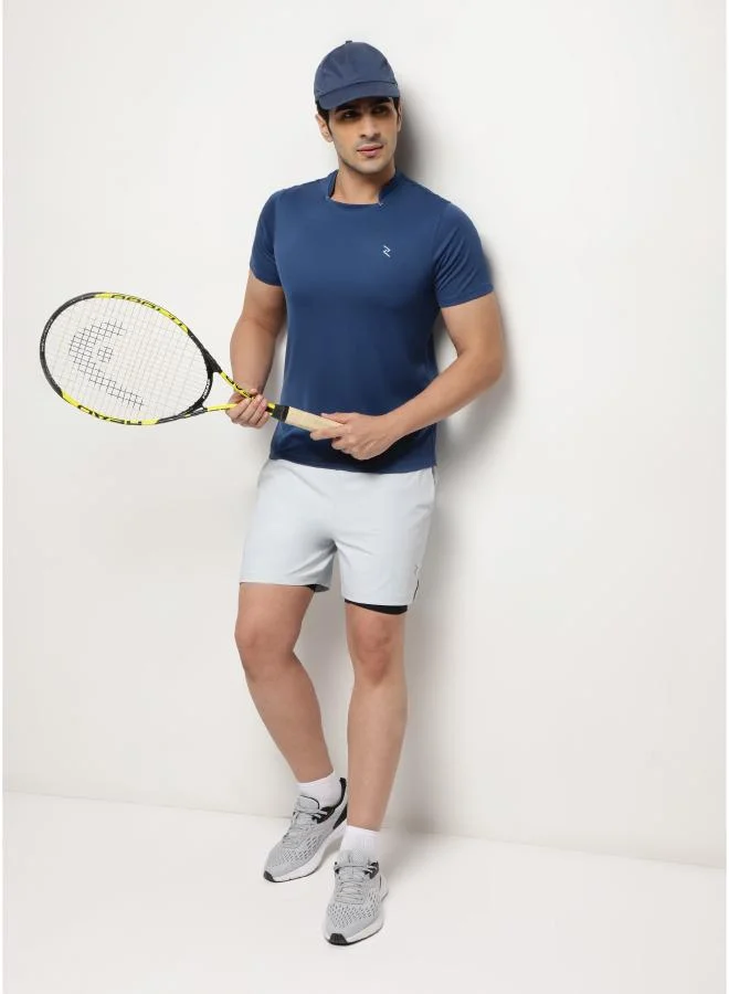 زيسي Square Neck T-shirt – Deep Indigo