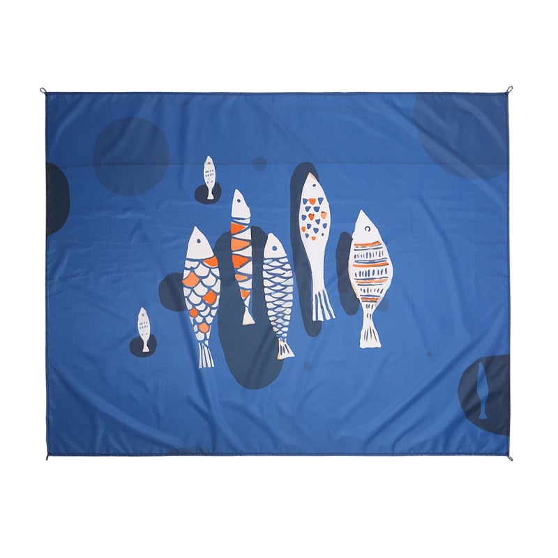 Camping Mat: Large Polyester Moisture-Proof Lightweight - Foldable Into Drawstring Sack Camping Blanket for Backpacking Beach Picnic Hiking Travel Party - Image 5