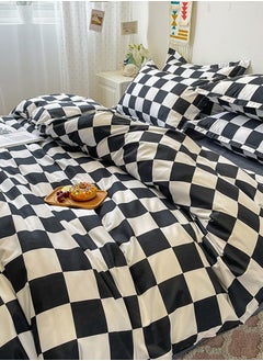 Sharpdo Four-piece Bedding Set Microfiber Soft Quilt Set With 1 Quilt Cover 1 Flat Sheet And 2 Pillowcases 2.2m Bed（220*240cm）  - Image 3