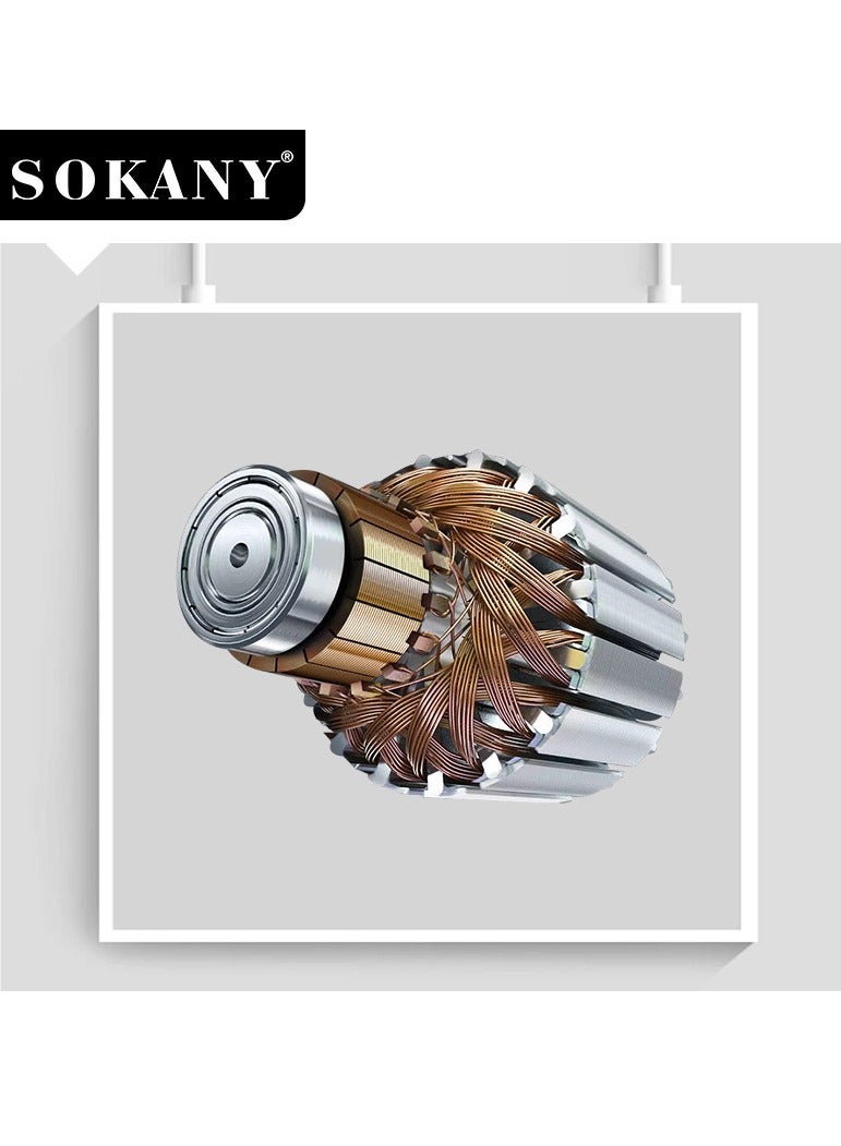 سوكاني مفرمة لحم ٣ لتر، ٣ سرعات، ٤ شفرات، ٨٠٠ واط، SK-7011 (أسود، فضي) - Image 5