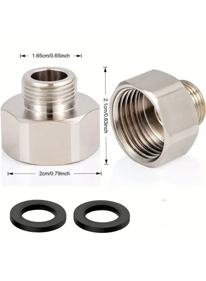 4pcs 12 Inch to 38 Inch Brass Plumbing Adapters with Leak Proof Washer for Faucets - Image 3