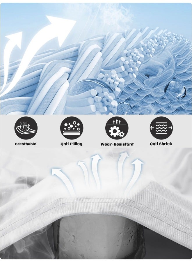 GGEROU Men's T-Shirt Short Sleeve Swimming Tops Sun Protection Outdoor Shirts Lightweight Sport Tee Shirt - Image 4