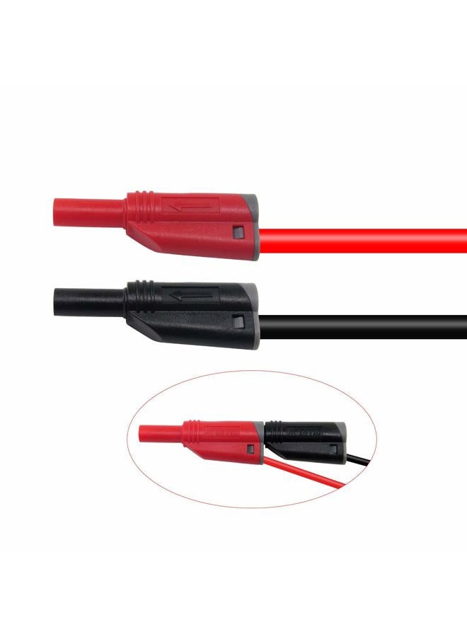 Amadget Coaxial Cable BNC Male to Dual 4mm Banana Plug Stackable Test Lead Probe for Oscilloscope 120CM - Image 4