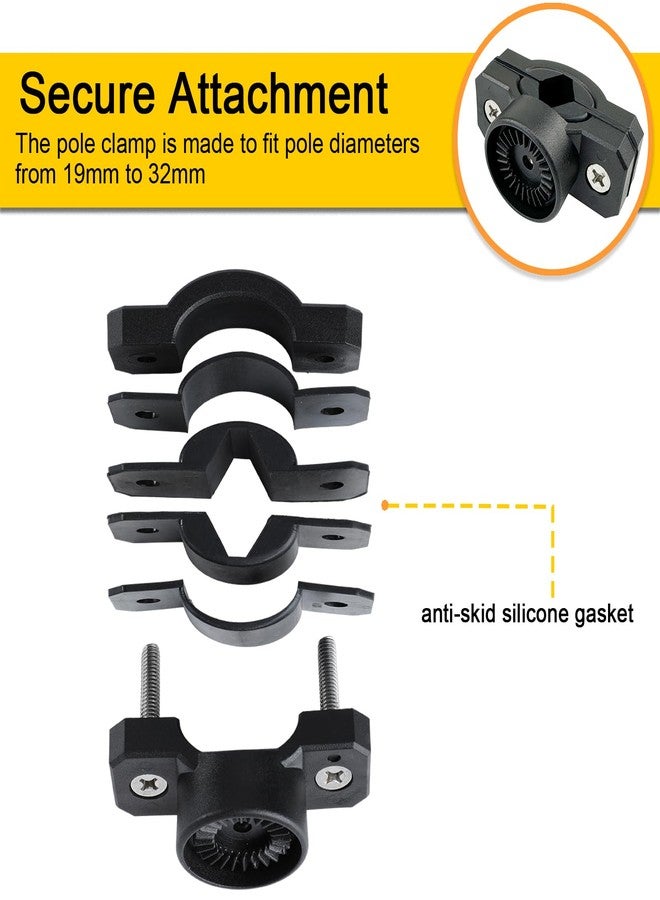 GearTrust Pole Mount Fishing Rod Holder for Bike, Rotatable Fishing Pole Holder for Bike with Pole Mount Clamp, Fishing Rod Rack for Beach Car, Fishing Chair, ATVS, Boats, Carts - Image 3