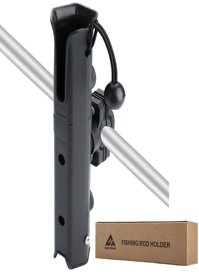 GearTrust Pole Mount Fishing Rod Holder for Bike, Rotatable Fishing Pole Holder for Bike with Pole Mount Clamp, Fishing Rod Rack for Beach Car, Fishing Chair, ATVS, Boats, Carts - Image 1