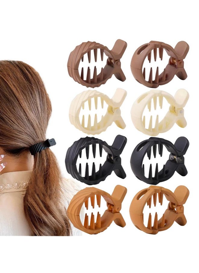 DonLeeving 8 PCS Large Matte Ponytail Buckle Hair Clip Hair Clips High Ponytail Claw Clip Nonslip Hair Accessories for Women Thick Long Hair  - Image 1