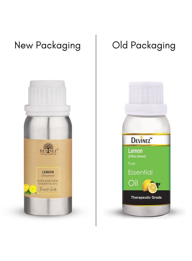 Devinez Lemon Cold Pressed Essential Oil 100% Pure Natural & Undiluted Therapeutic Grade For Face Aromatherapy Skin Pigmentation Hair And Massage 100Ml In Anodized Aluminum Bottle - Image 3