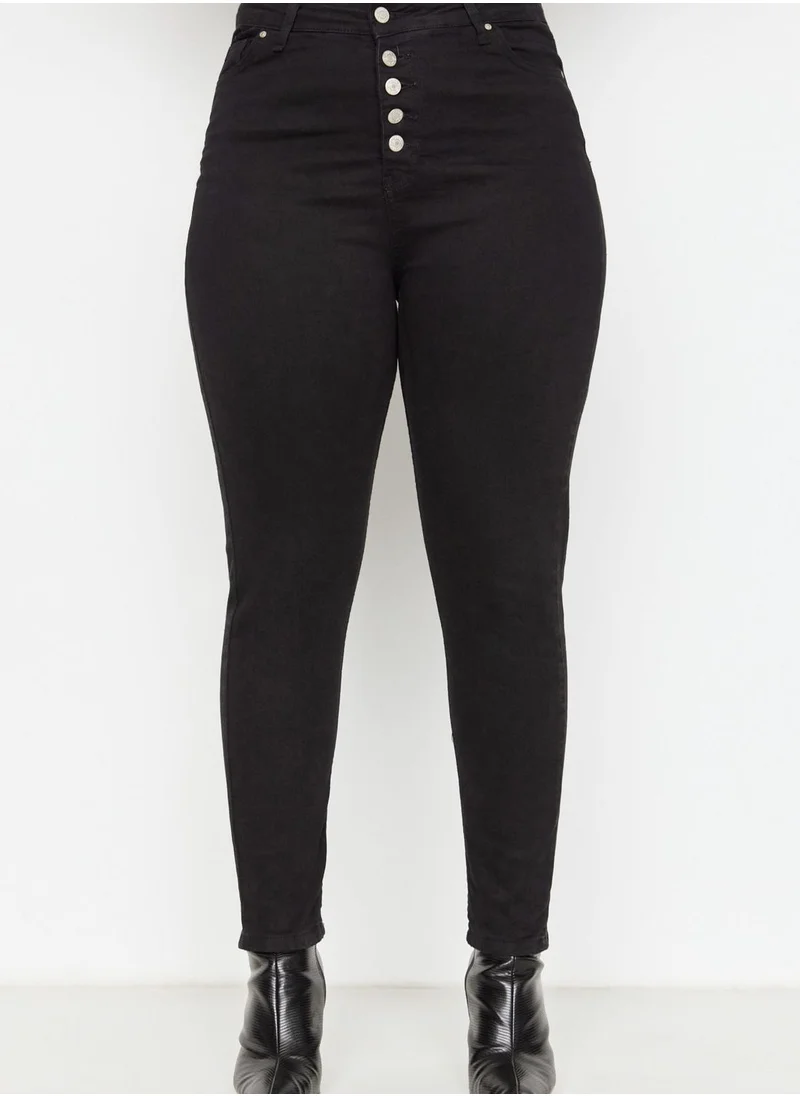 ترينديول كيرف Front Button Skinny Jeans