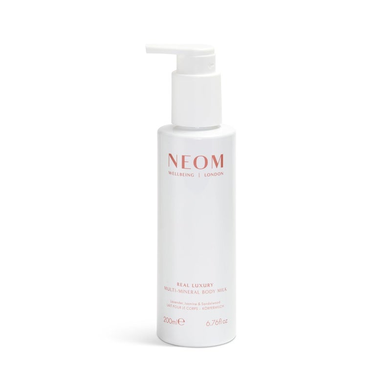 Neom MultiMineral Body Milk 200ml Lavender Jasmine  Sandalwood  Real Luxury