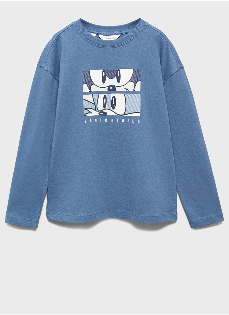 MANGO - Kids Graphic T-Shirt - Image 1