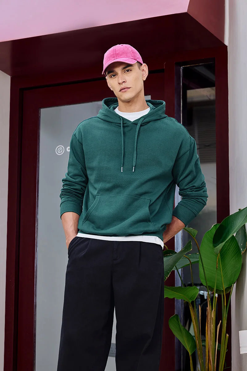 سنيتش هودي سادة كور لاب باللون الأزرق المخضر