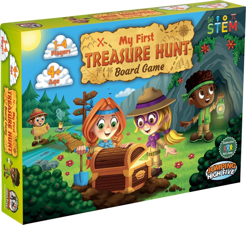 Jumping High Five My First Treasure Hunt Board Game Cooperative Island Explorer Game for Kids Ages 4 and Up an Exciting Buried Treasure Adventure Perfect for Family Time - Image 4