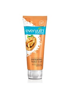 Everyuth Naturals Exfoliating Walnut Scrub Gentle Face Scrub|Paraben Free|With Walnut Shell Particles|Removes Blackhead & Dead Skin Cells|For Oily Dry Normal Combination & Sensitive Skin 100 Gm  - Image 1