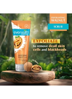 Everyuth Naturals Exfoliating Walnut Scrub Gentle Face Scrub|Paraben Free|With Walnut Shell Particles|Removes Blackhead & Dead Skin Cells|For Oily Dry Normal Combination & Sensitive Skin 100 Gm  - Image 4
