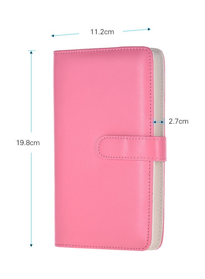 NIBEMINENT 108-Pockets Portable Photo Album Pink - Image 2