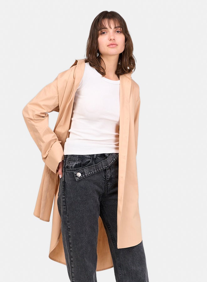 Clue Cotton Relaxed Fit Shirt - Image 1