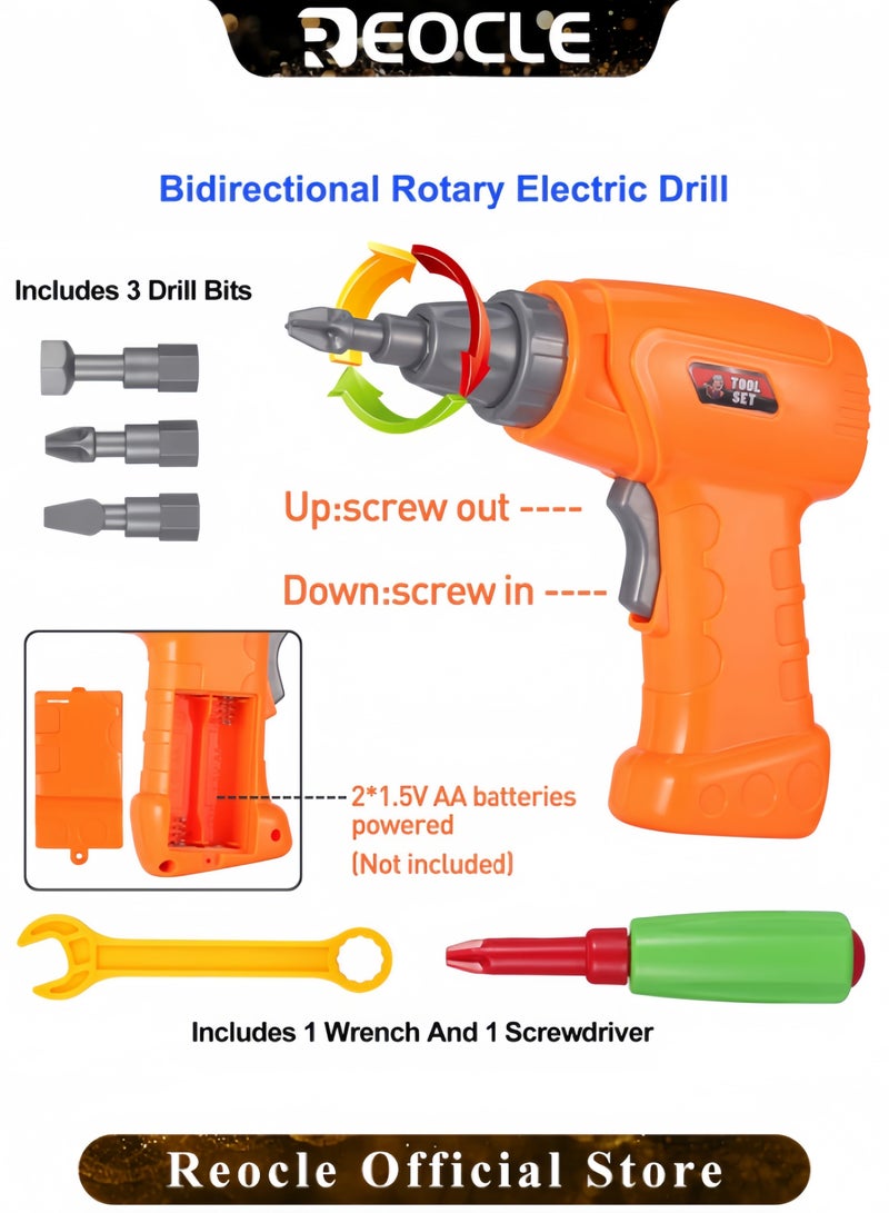 REOCLE Kid's Screwdriver Toy Set Mixed 3D Building Block Puzzle Toy with DIY Screwdriver Tool Play Toolbox Creative Game Accessories for Child Ages 3-10 Years Old - Image 4