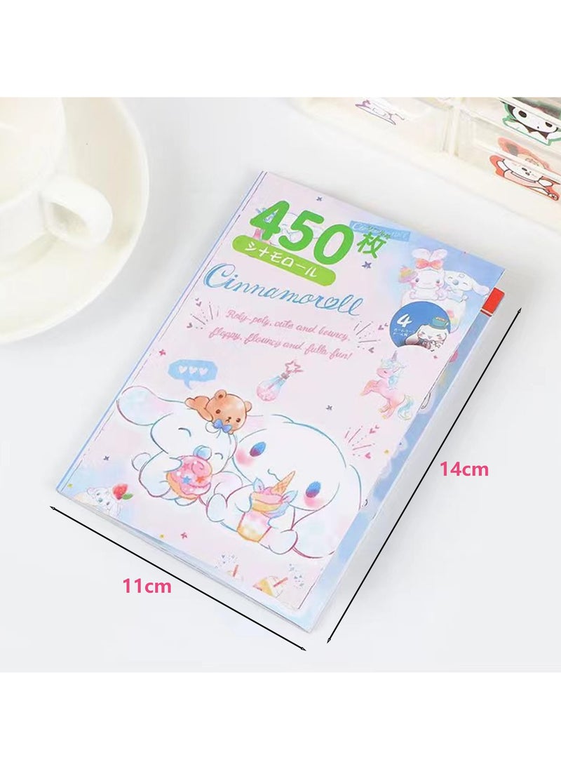 Sanrio - 450 Pieces Anime Stickers - Kitty, Melody Kawaii Cartoon Water Bottle Stickers for Kids, Teens, Girls, Adults, Perfect for Phones, Water Bottles, Skateboards, Guitars (Cinnamoroll) - Image 1