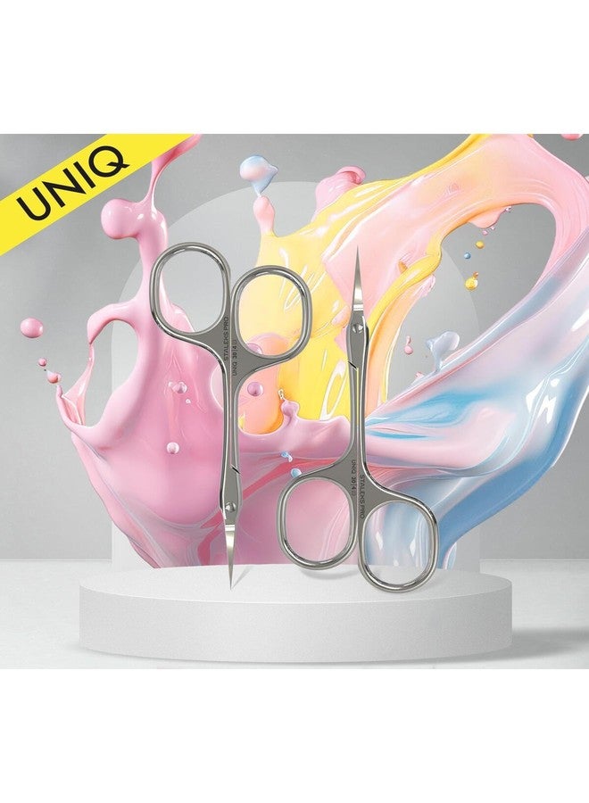 STALEKS PRO UNIQ Cuticle Scissors “Asymmetric” Uniq 30 Type 4 SQ 30/4 New - Image 1