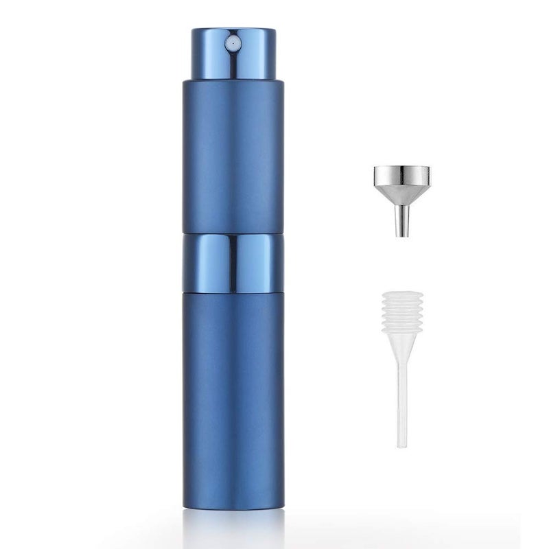 LISAPACK 8ML Atomizer Perfume Spray Bottle for Travel, Empty Refillable Cologne Dispenser, Portable Sprayer (Blue) - Image 1