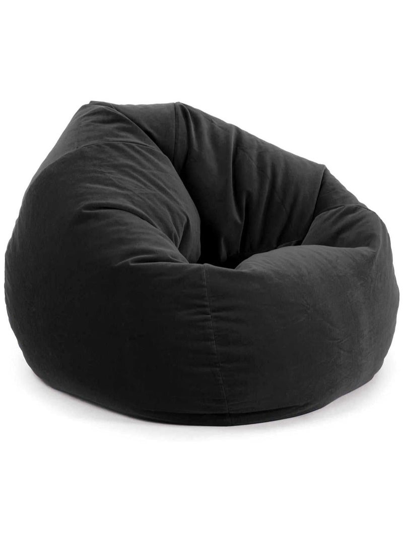 Comfynest Comfynest Black Leather Bean Bag Chair Stylish and Comfortable 