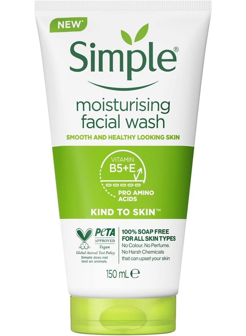 Simple Moisturising Facial Wash 150ML - Image 1