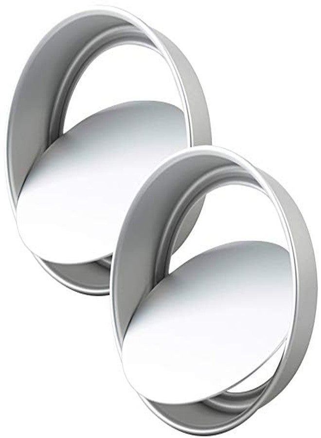 Tosnail 2 Pack 9" x 3" Round Aluminum Cake Pan with Removal Bottom - Image 2