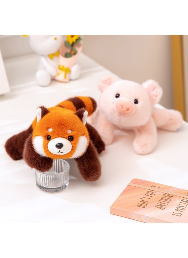 Generic - Genuine Very Precious Sweet Three-position Animal Doll Sloth Lie Prone Small Doll Palm Treasure Raccoon Plush Toy-Color:18cm Fragrant Three-coloured Animals--coon-Height:Default Items - Image 1