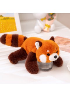 Genuine Very Precious Sweet Three-position Animal Doll Sloth Lie Prone Small Doll Palm Treasure Raccoon Plush Toy-Color:18cm Fragrant Three-coloured Animals--coon-Height:Default Items
