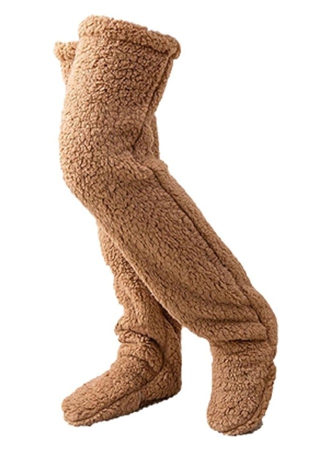 أفخم الدفء الجوارب الطويلة ، دافئ خطوة الفراء الجوارب ، تحاضن الجوارب المريحة ، دافئ الجوارب الدافئة الركبة عالية - Image 4