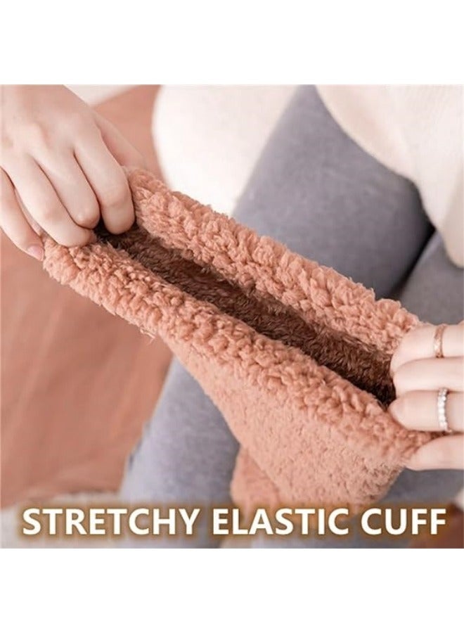 أفخم الدفء الجوارب الطويلة ، دافئ خطوة الفراء الجوارب ، تحاضن الجوارب المريحة ، دافئ الجوارب الدافئة الركبة عالية - Image 3