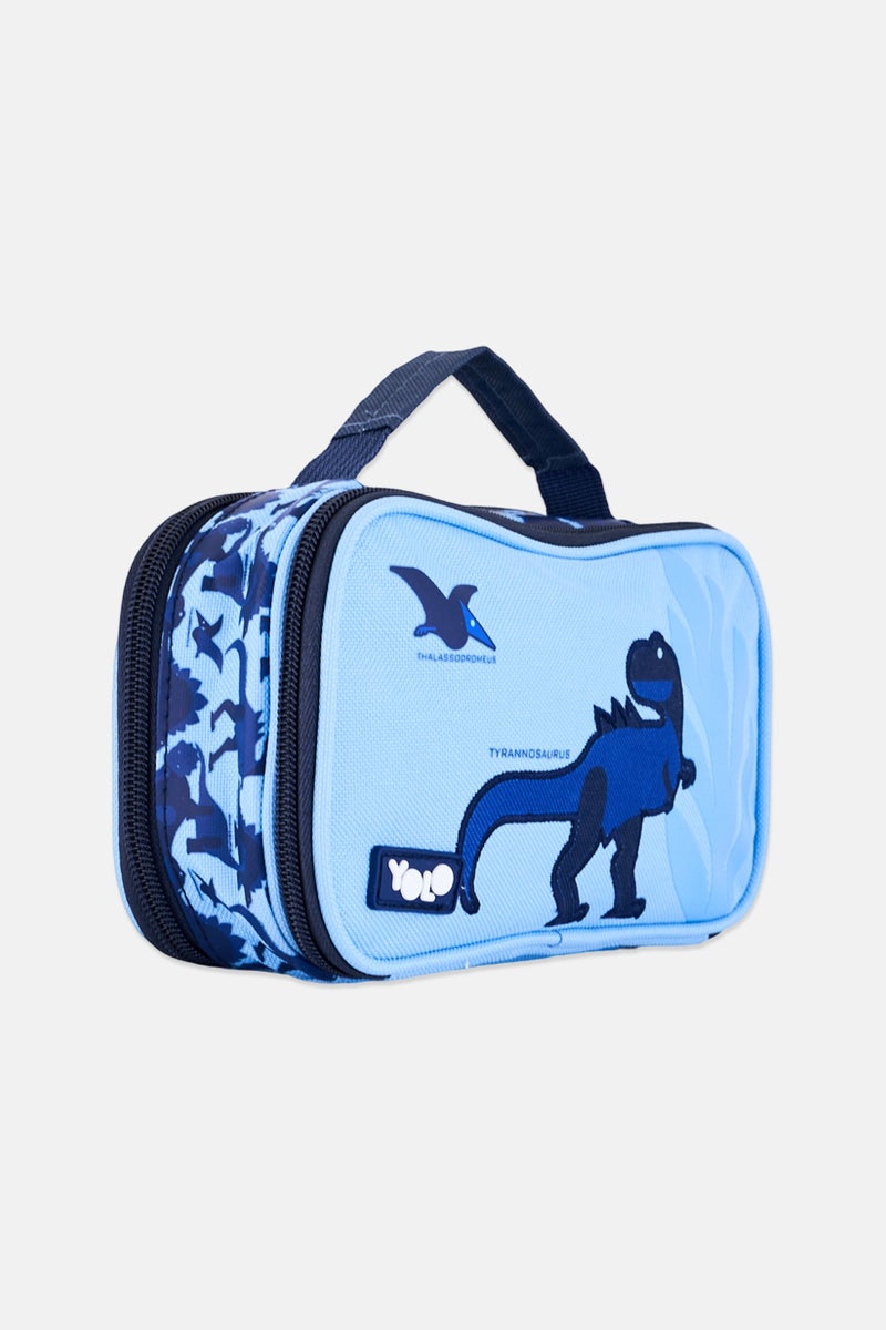 YOLO Dinosaur Pencil Case, Blue - Image 2