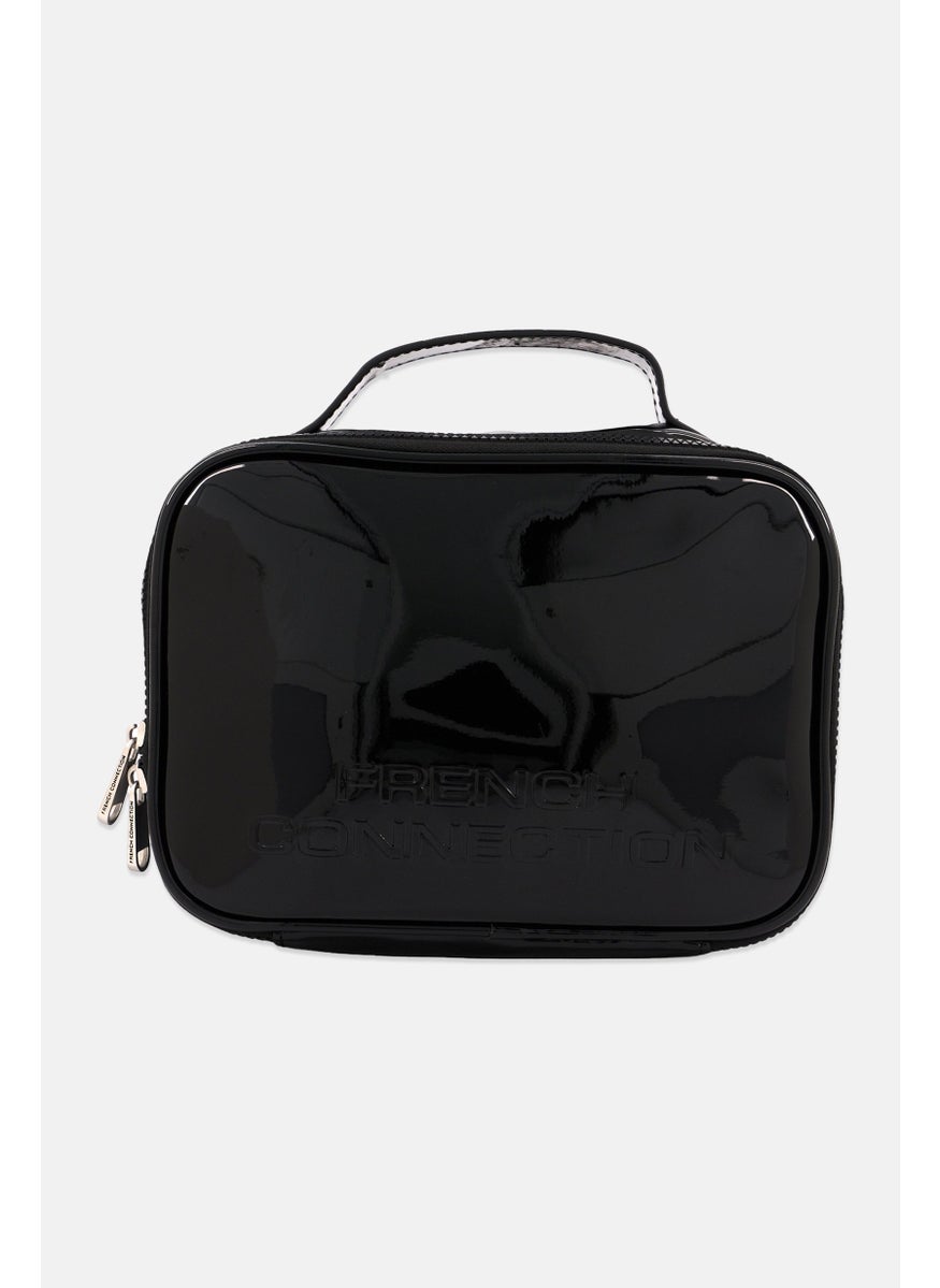 French Connection Women Brand Logo Vanity Bag, Black  - Image 1