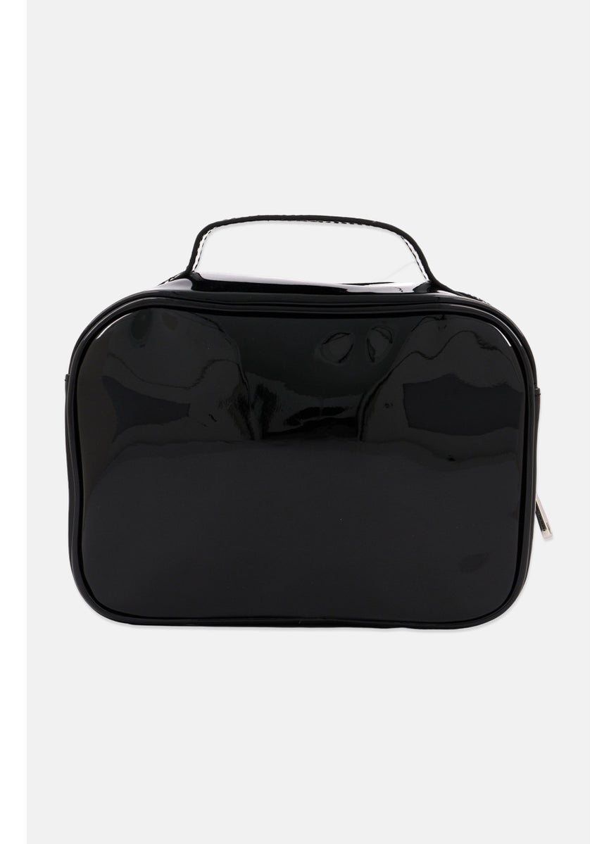 French Connection Women Brand Logo Vanity Bag, Black  - Image 2